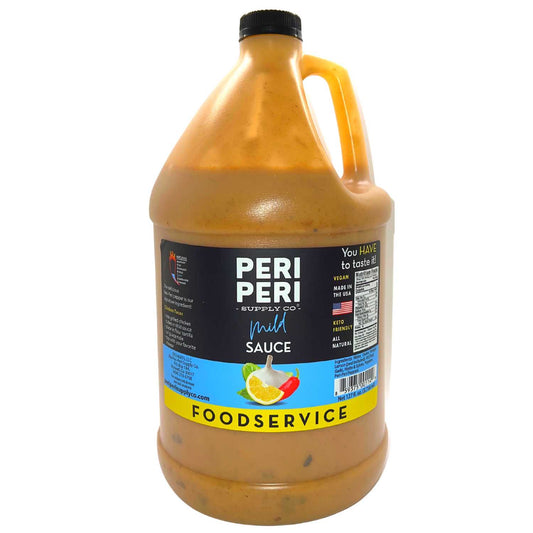 Mild Peri Peri sauce - 1 Gallon - Vegan, Gluten Free, Sugar Free, Made in America, Keto and Paleo Friendly