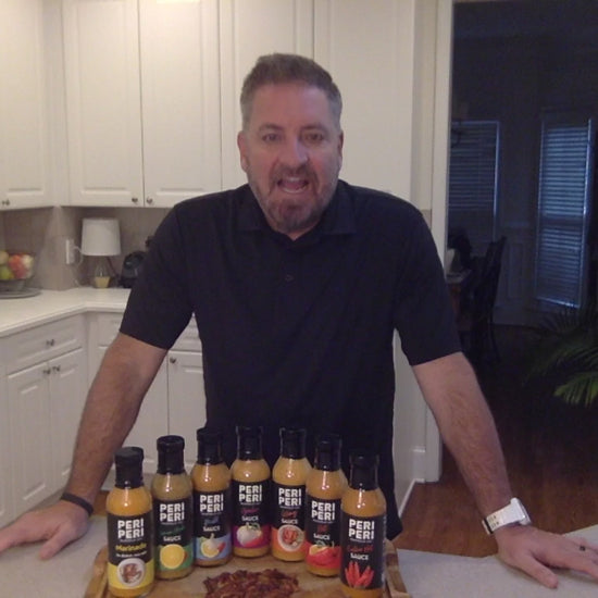Scott Harlow, Owner, explains the exquisite flavor of Garlic Peri Peri Sauce